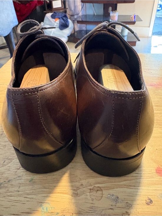 To Boot New York Brown Leather Cap-Toe Derby Shoes Aidan Burnished Brown Men main image 4